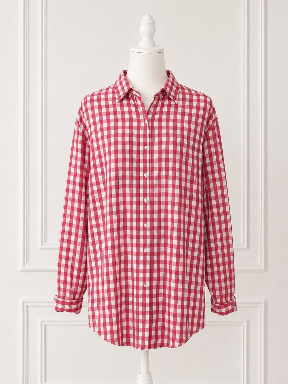 J.Crew Men’s Red Gingham ButtonDown Shirt XL 100% Cotton Preppy Americana Casual
